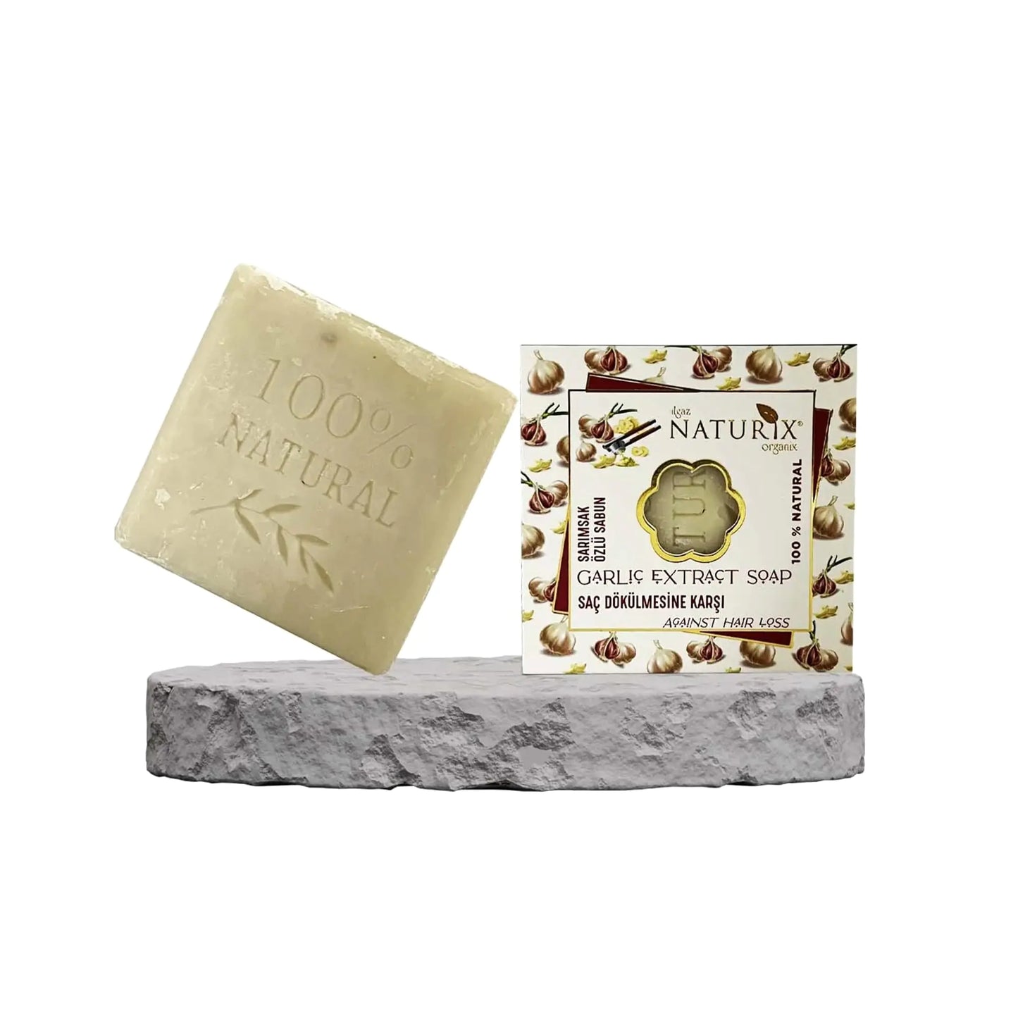 LIMOPA Black Garlic Organic Bar Soap Moisturizing Soap Made from Natural Oil | Hair Hand Face Body Bath Wash | Skin Care Cleanser Shampoo